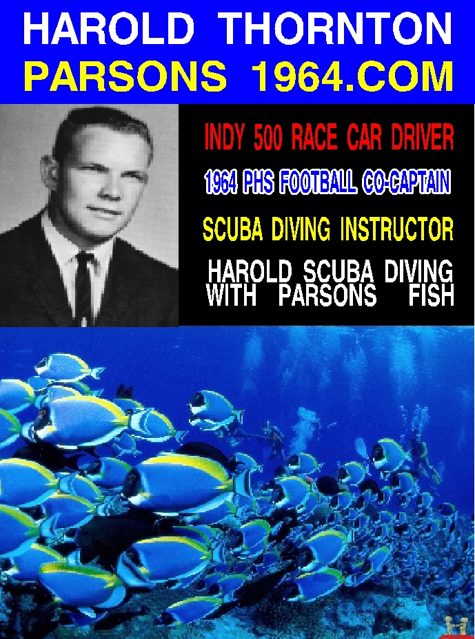 #84 HAROLD THORNTON FOOTBALL CO-CAPTAIN SCUBA DIVER INSTRUCTOR AND INDY 500 RACE CAR DRIVER
