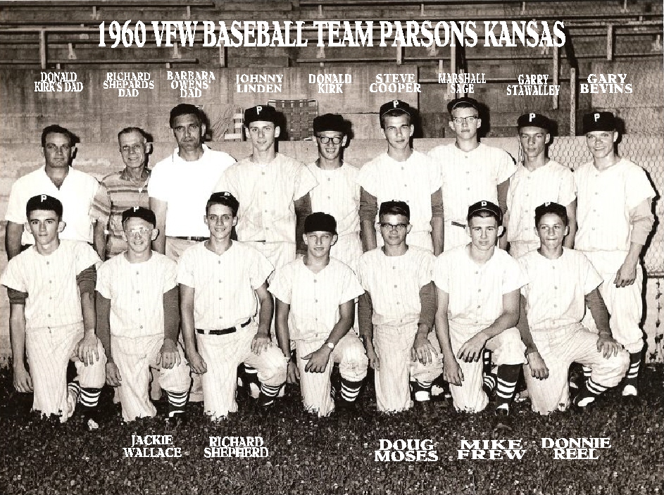    #172.5 - 1960 PARSONS KS VFW BASEBALL TEAM
