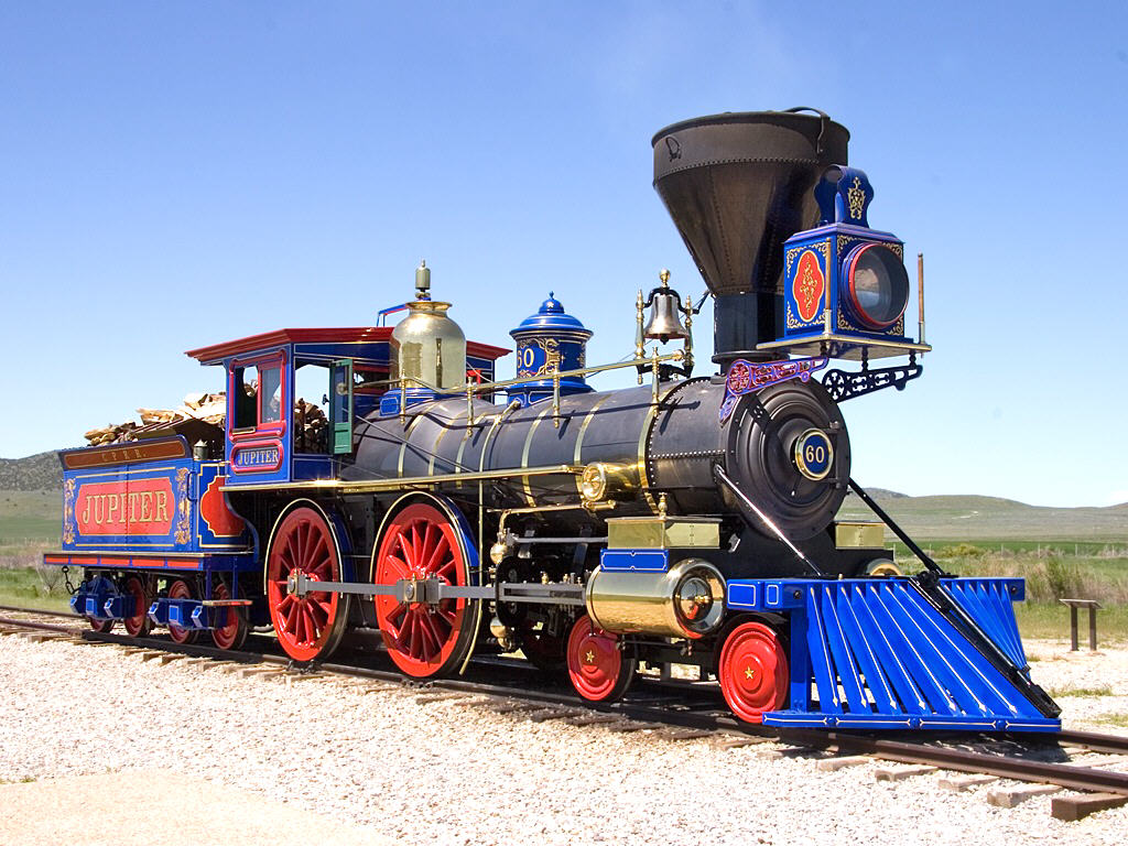 #109 REPLICA OF 1860 440 STEAM ENGINE JUPITER FROM UTAH 