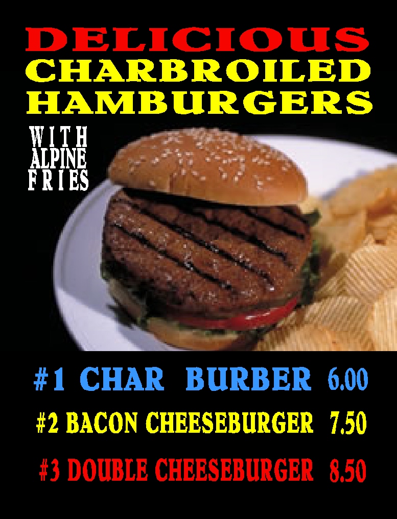 #7 DELICIOUS CHAR-BROILED SEASONED HAMBURGERS