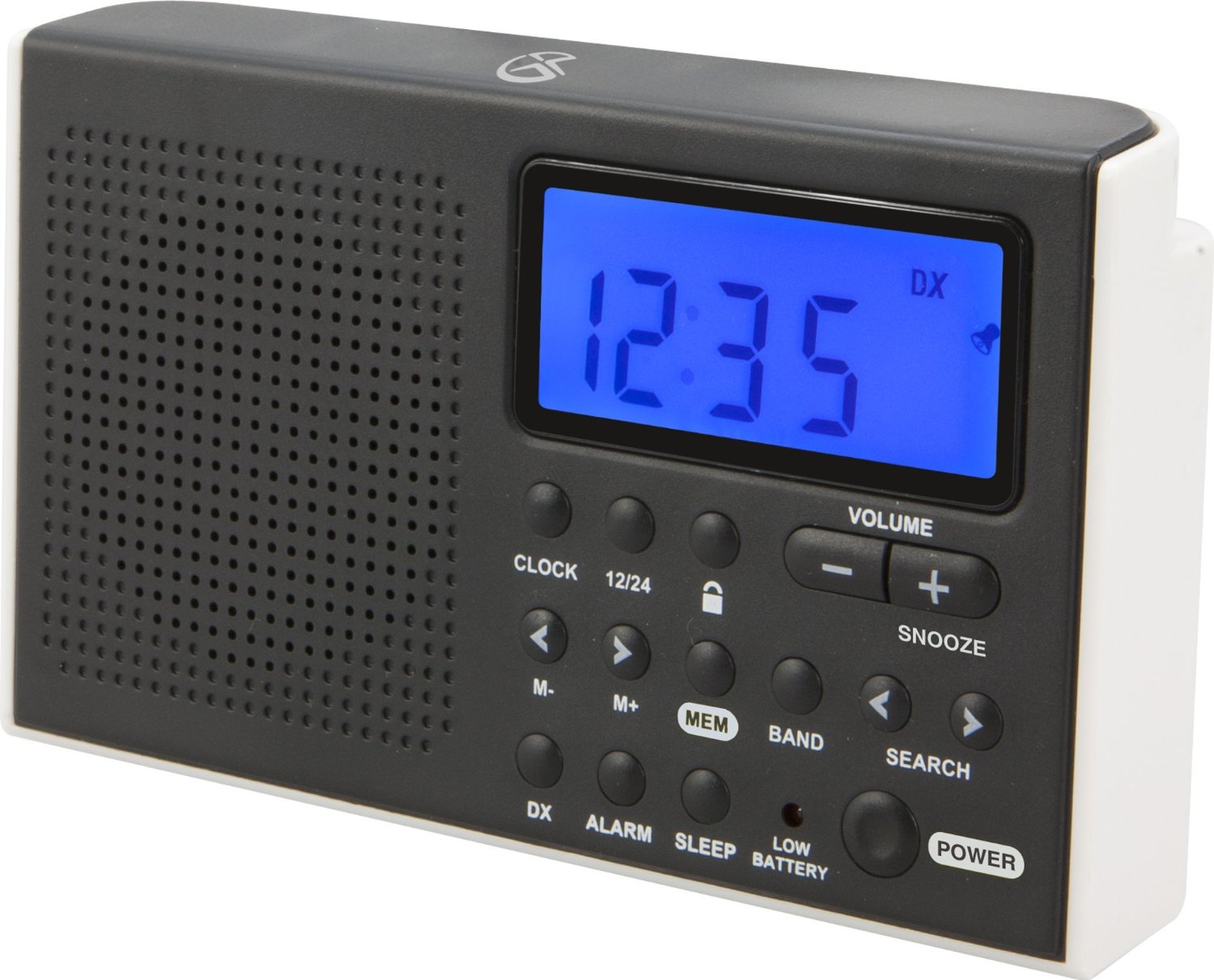 #296 AM FM SHORT WAVE DIGITAL RADIO WITH BLUE DISPLAY & CLOCK