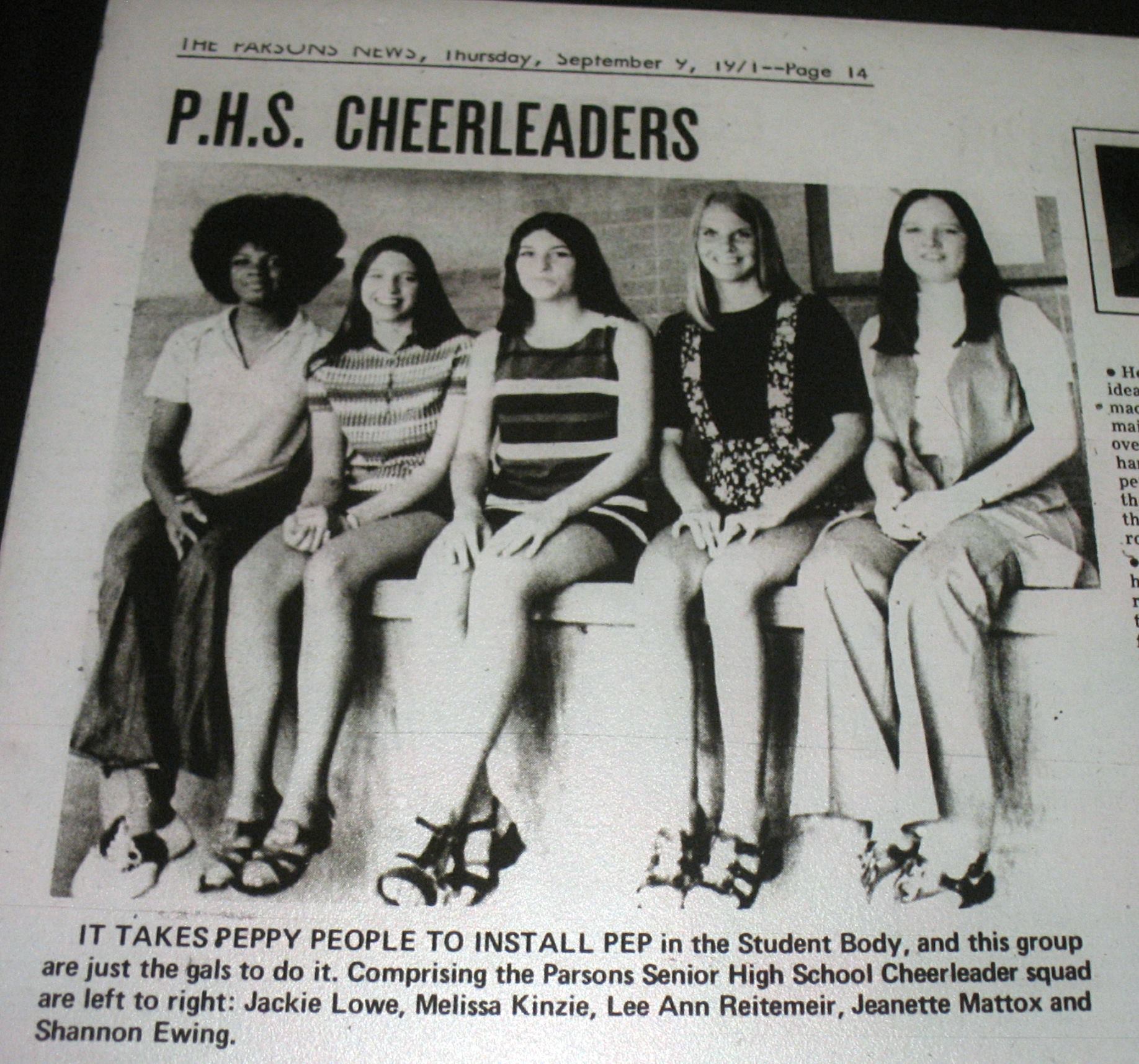 #31 71/72 PARSONS CHEERLEADERS