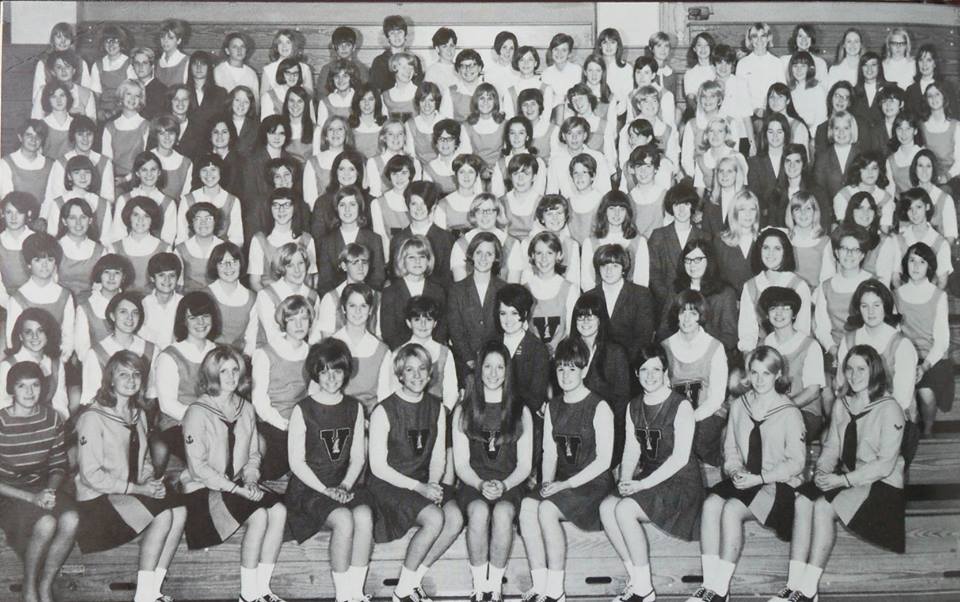 #35 PARSONS H. S. PEP CLUB 67/68 NAMES ON THE RIGHT