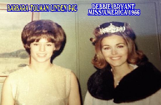 #61 BARBARA TOLMAN LINDEN CHEERLEADER, PAVILION, WYOMING, 1965 PARSONS JR. COLLEGE  QUEEN CANDIDATE & MISS PARSONS PAGENT, WORKED IN ACCOUNTING AT PITTSBURG STATE