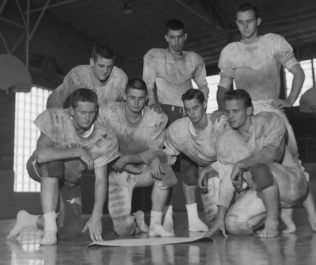 #71 ST. PATS FOOTBALL 1961 FLOYD HORTON TOP CENTER