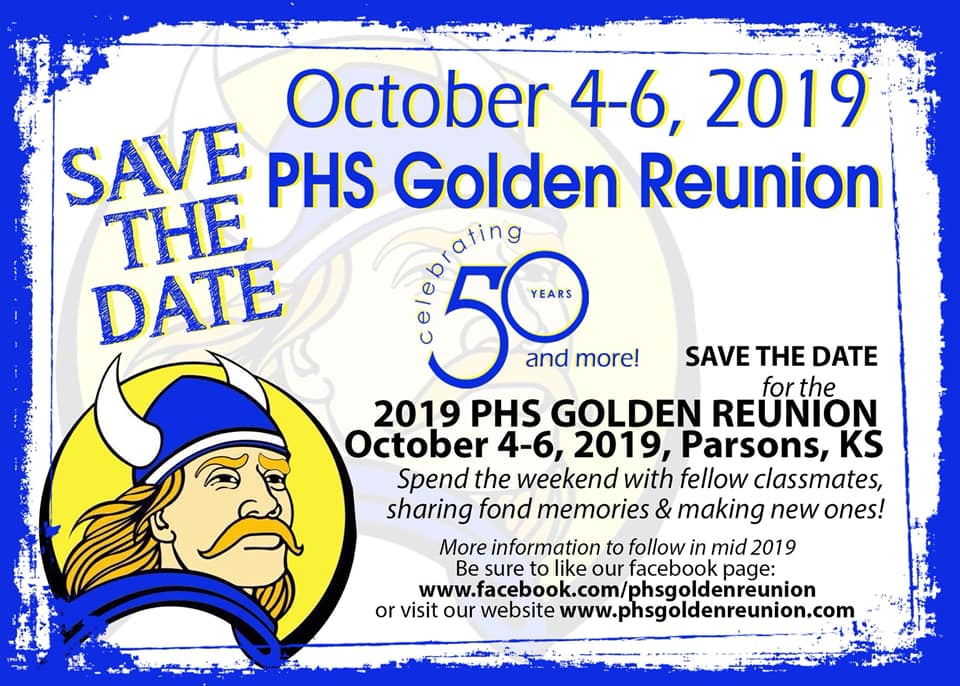 #1 PARSONS VIKINGS 2019  BASKETBALL GAMES 2019 PHS/ST. PATS GOLDEN REUNION REGISTER TO ATTEND