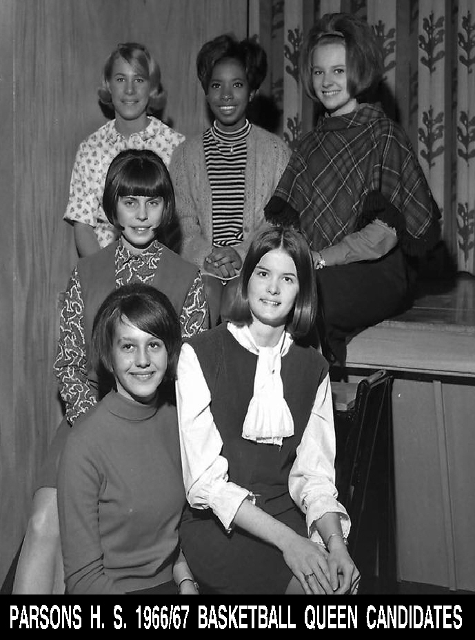 #30 PARSONS H. S. 1966/67 BASKETBALL QUEEN CANDIDATES