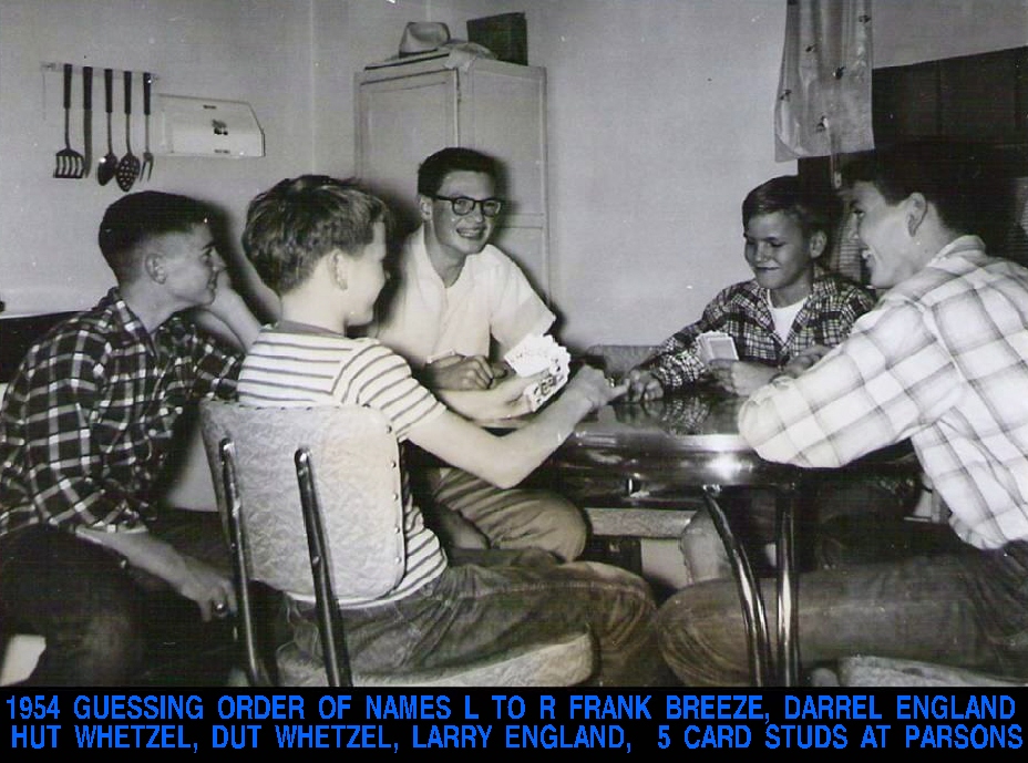 #86 PLAYING 5 CARD STUD AT PARSONS, KS 1954