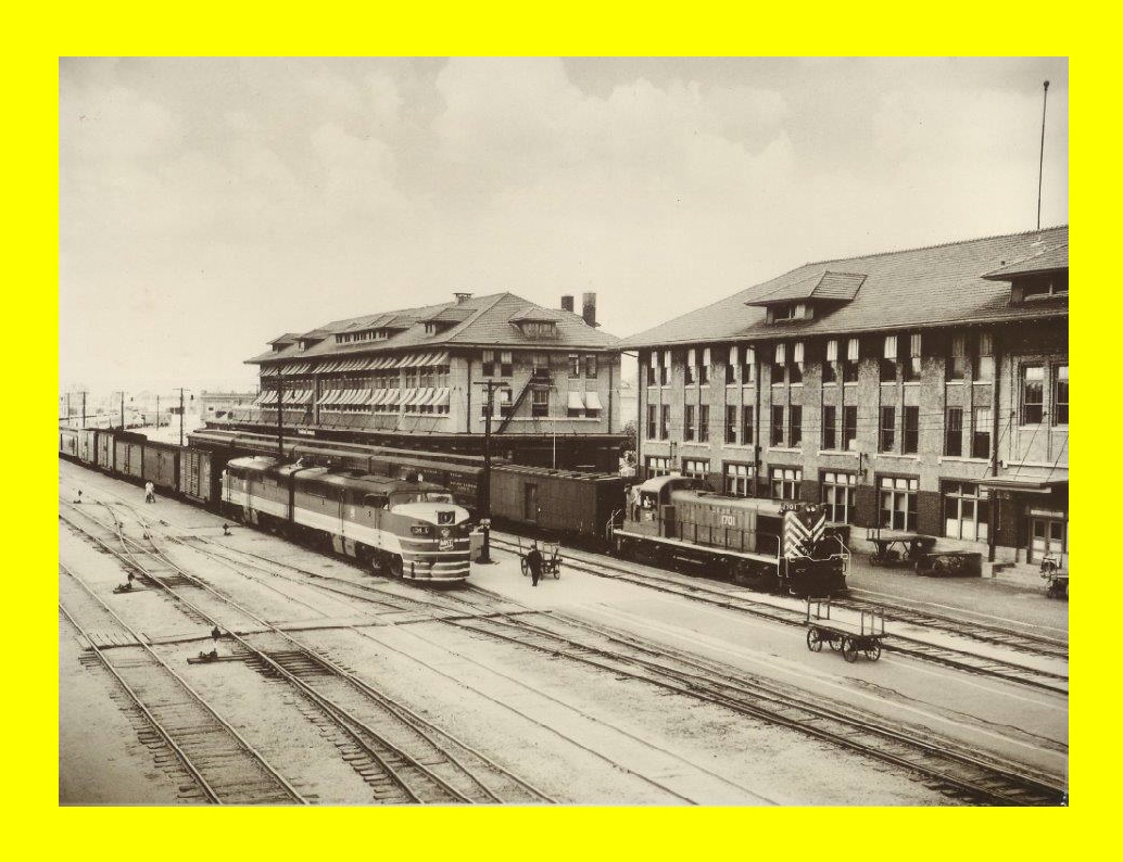 #49 GREAT INVENTIONS(AT THE BOTTOM BELOW MUSIC) 122 SONGS, PARSONS WAS THE HEADQUARTERS FOR THE MISSOURI KANSAS TEXAS RAILROAD FROM ST. LOUIS TO EL PASO TEXAS FOR OVER A HUNDRED YEARS. HERE IS THE KATY DEPOT AT PARSONS, KANSAS IN THE 1960'S. 