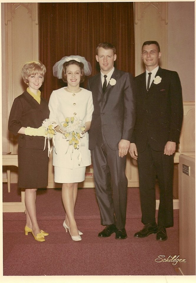 #38 CHERYL HOUDYSHELL IN BARBARA OWENS WEDDING TO AUGGIE MOON 1968 PARSONS, KS