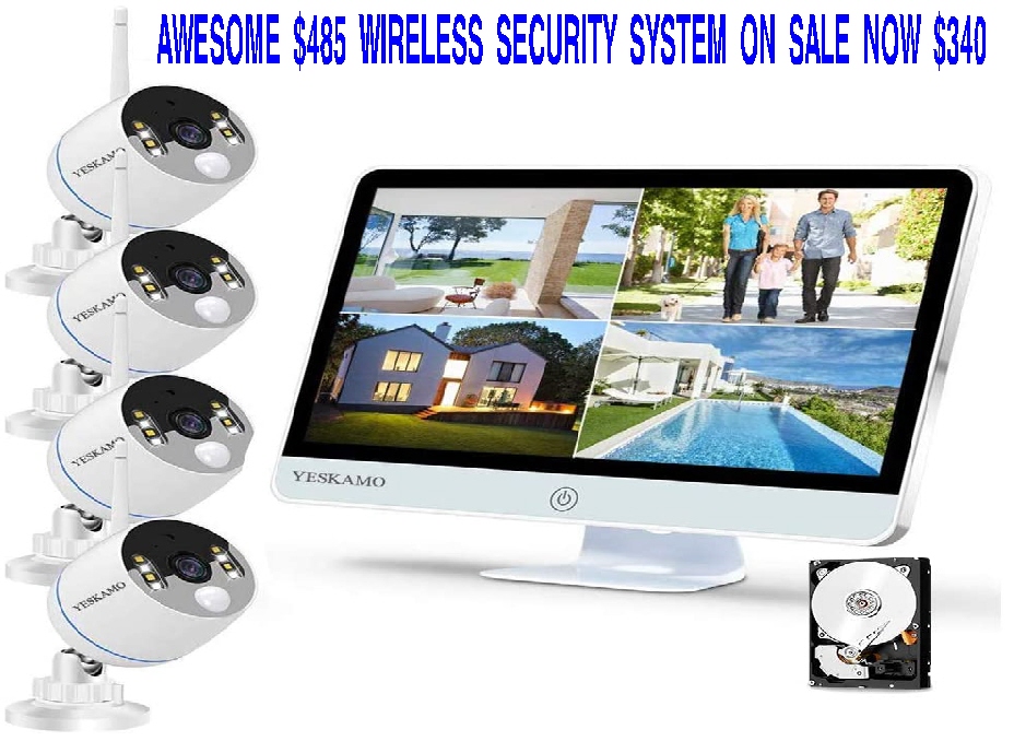 #11 AWESOME 4-8 SECURITY CAMERA SYSTEM $110 OFF NOW 9-19-23 